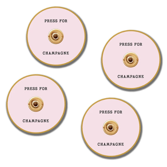 Press for Champagne Coasters - Set of 4