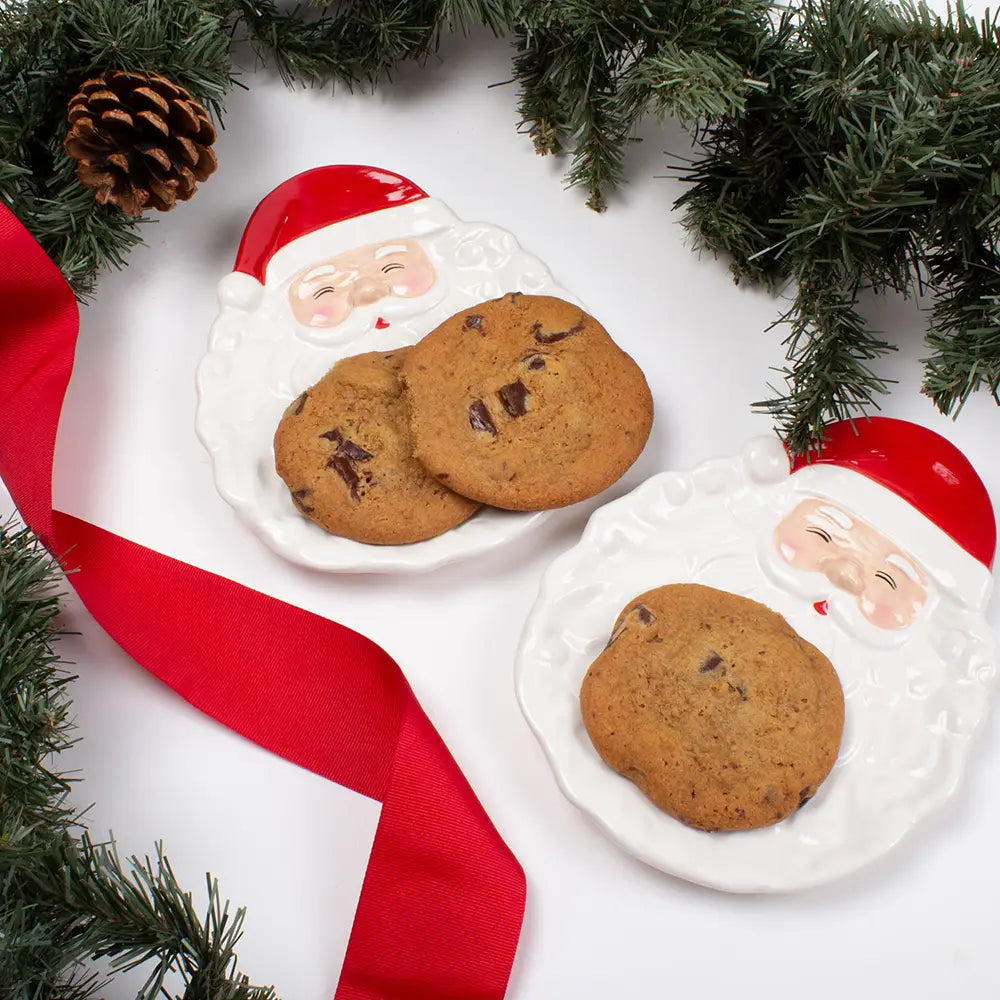Red Santa Plate Set (Set of 4)