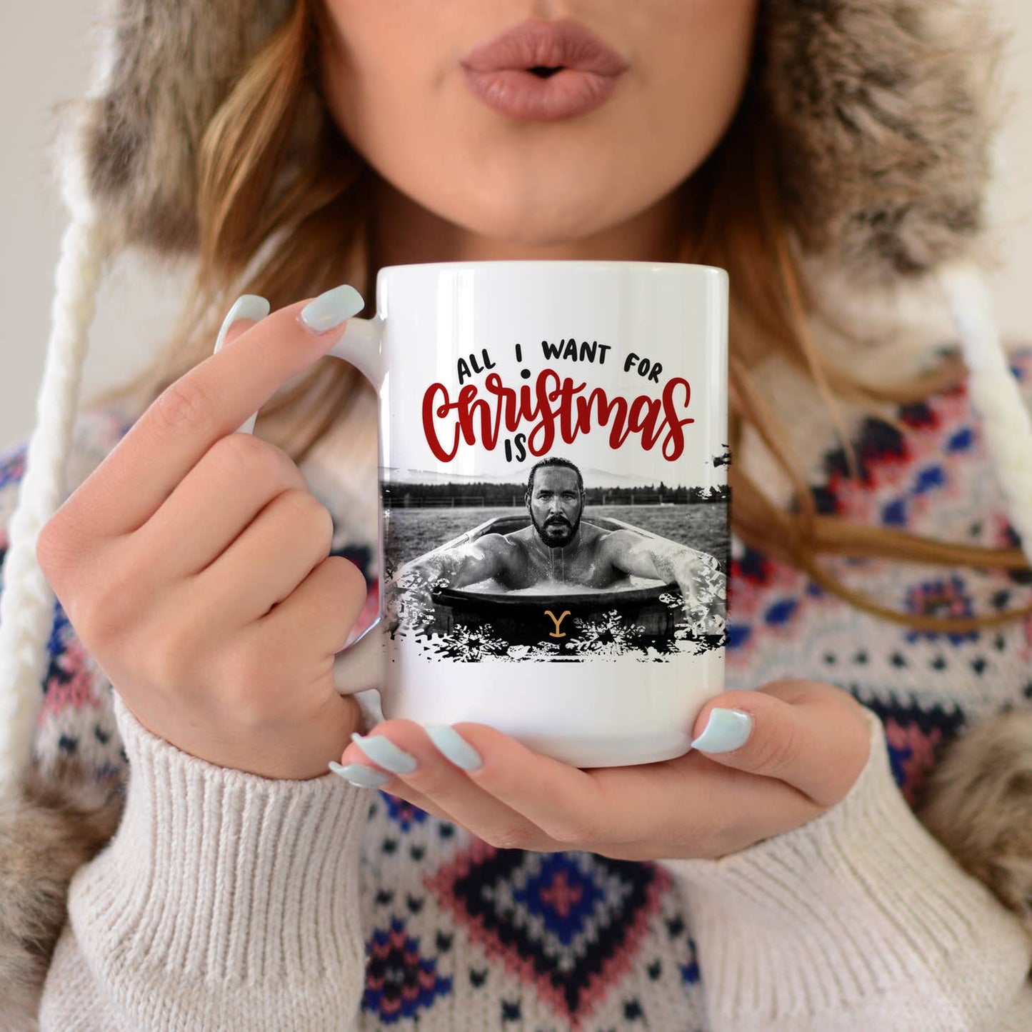 Yellowstone All I want for Christmas is RIP Bath 15 oz Mug