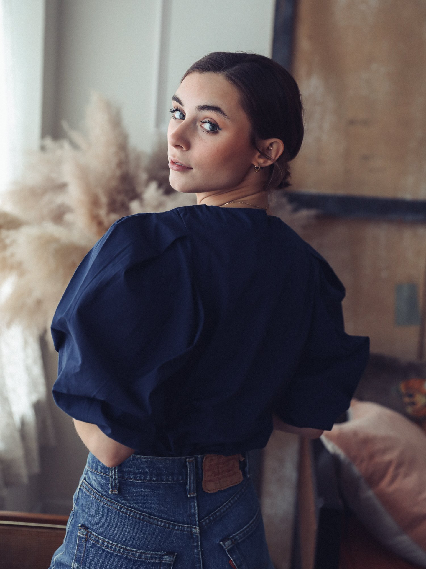 LILA TOP IN MIDNIGHT