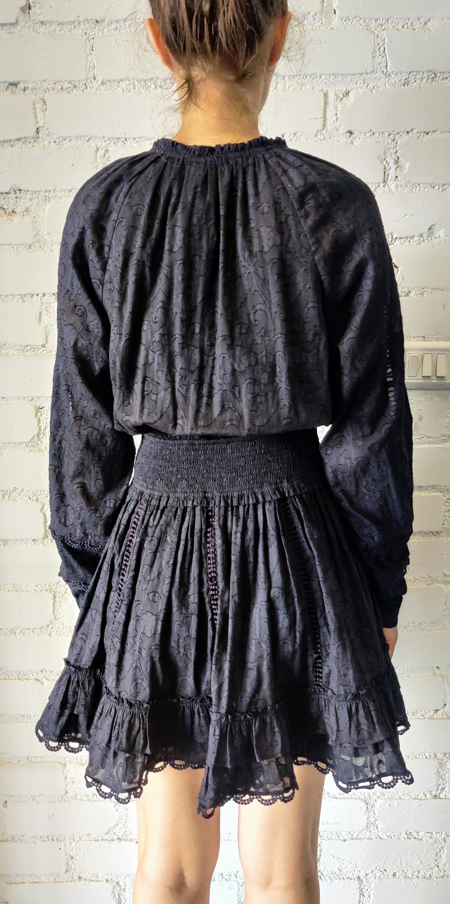 Hemant & Nandita Black Cotton Dress