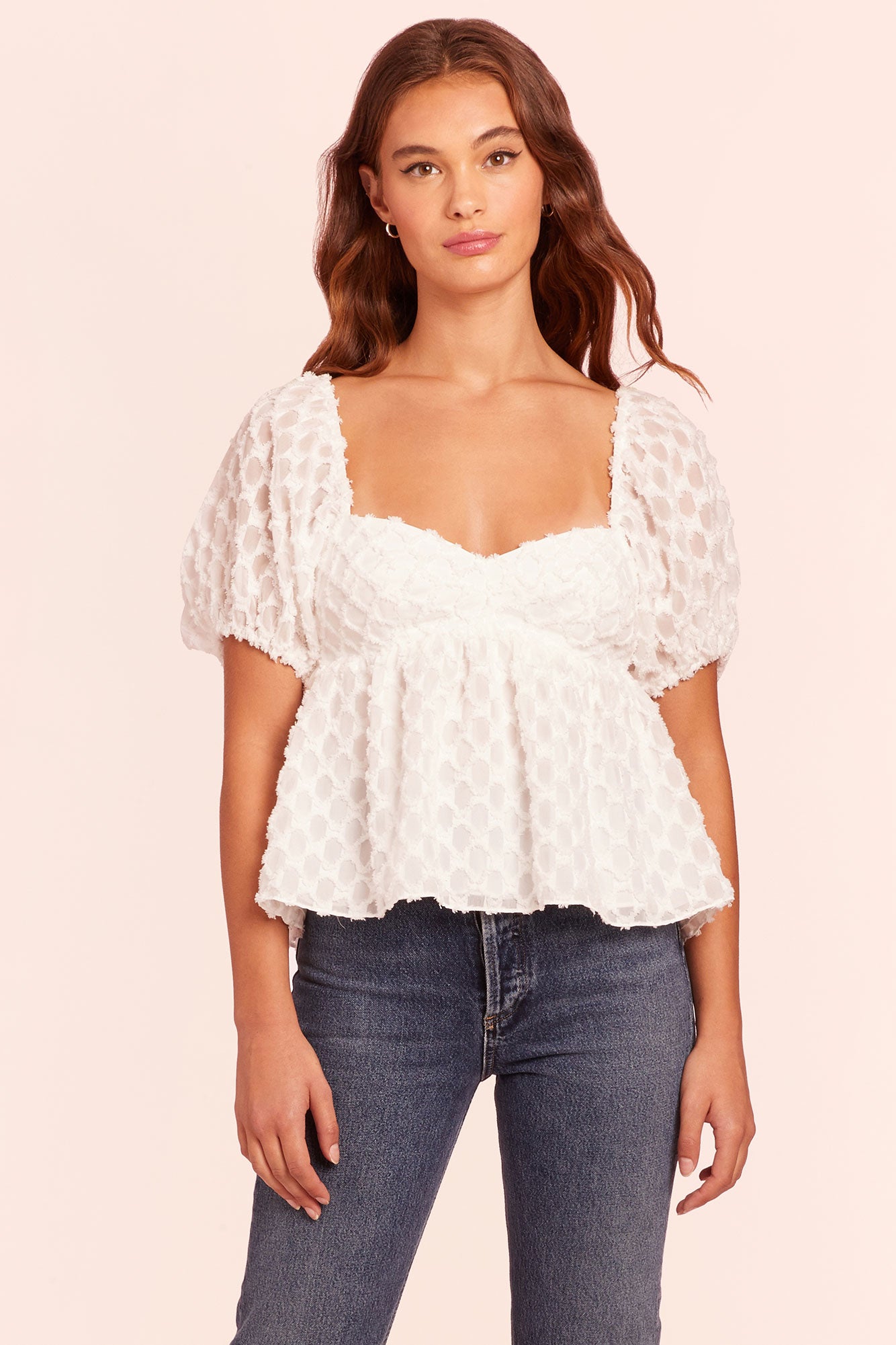 Amanda Uprichard Tomasina Top in Cirrus