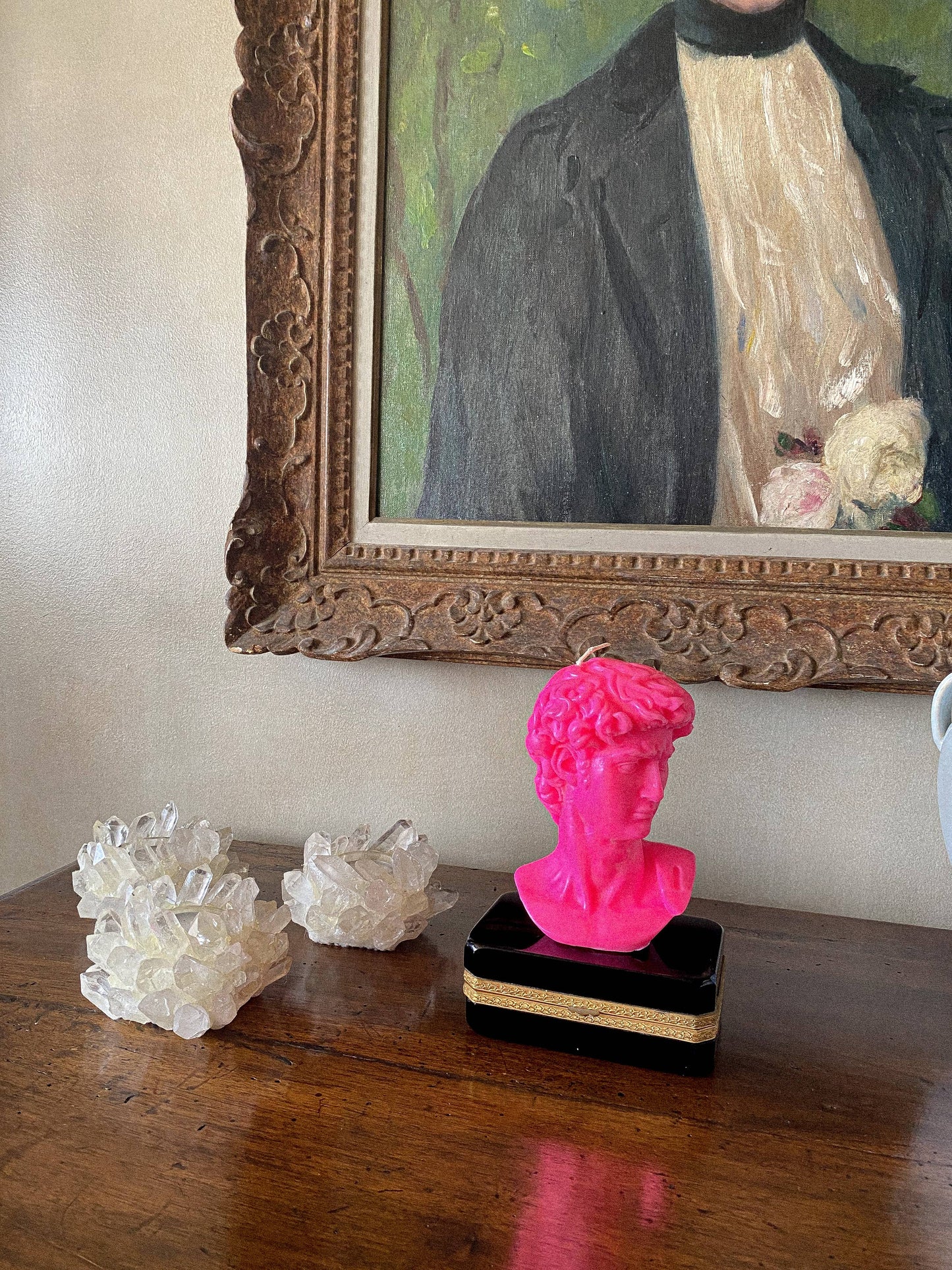 DAVID CANDLE - NEON PINK