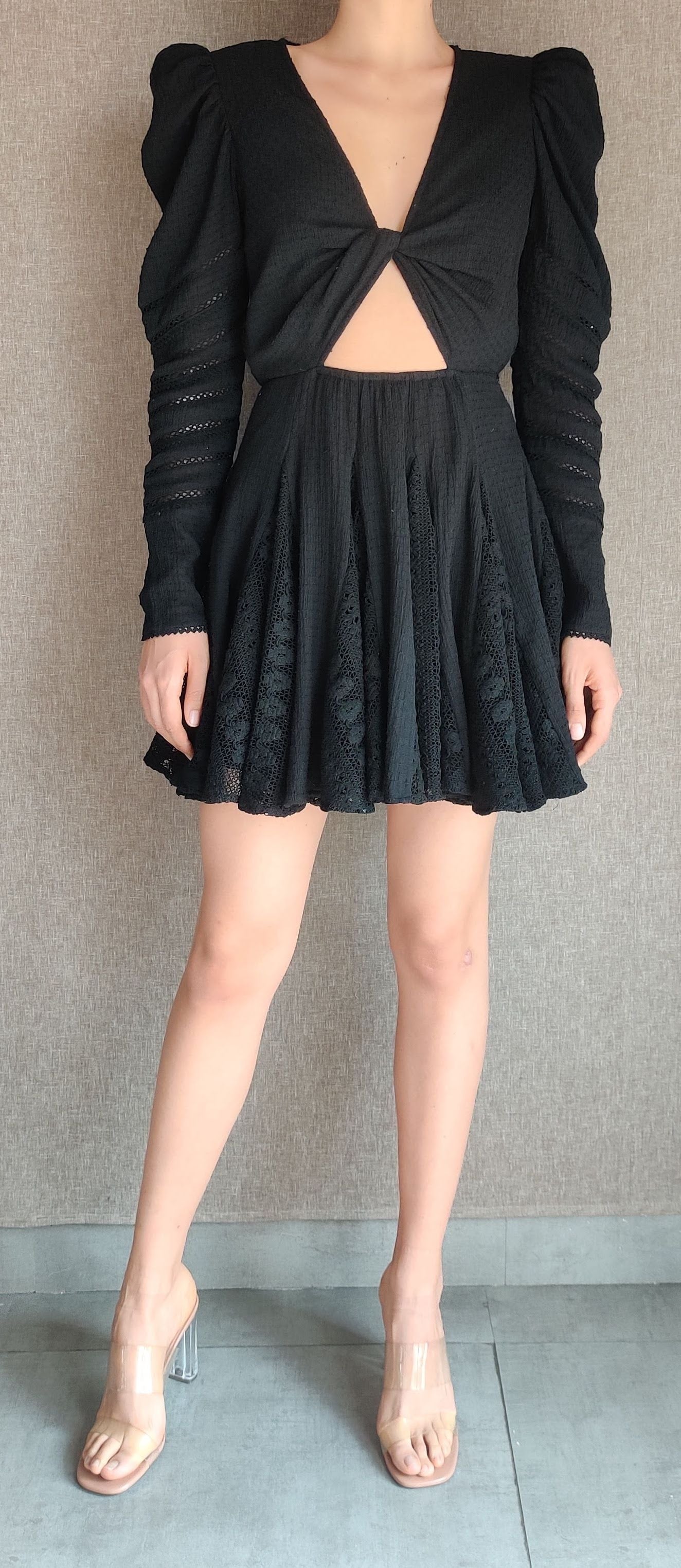 Hemant & Nandita Juhi Black Mini Dress