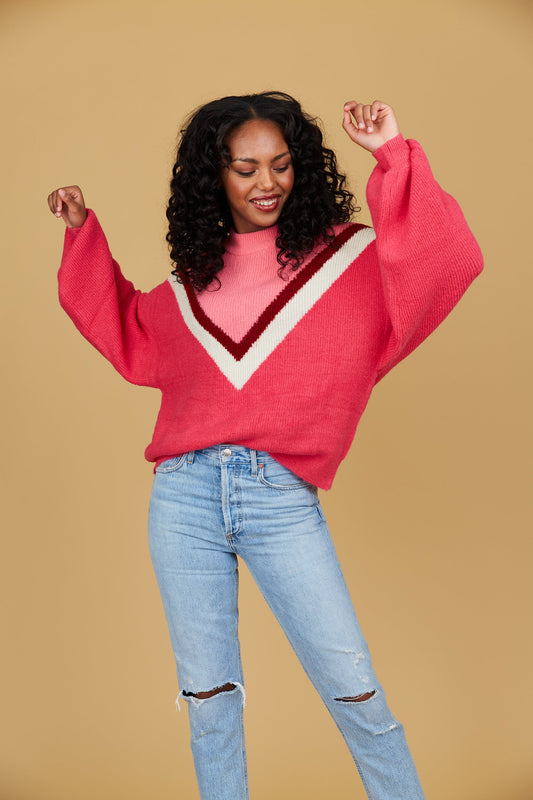 CROSBY MILLER SWEATER - BERRY FUN