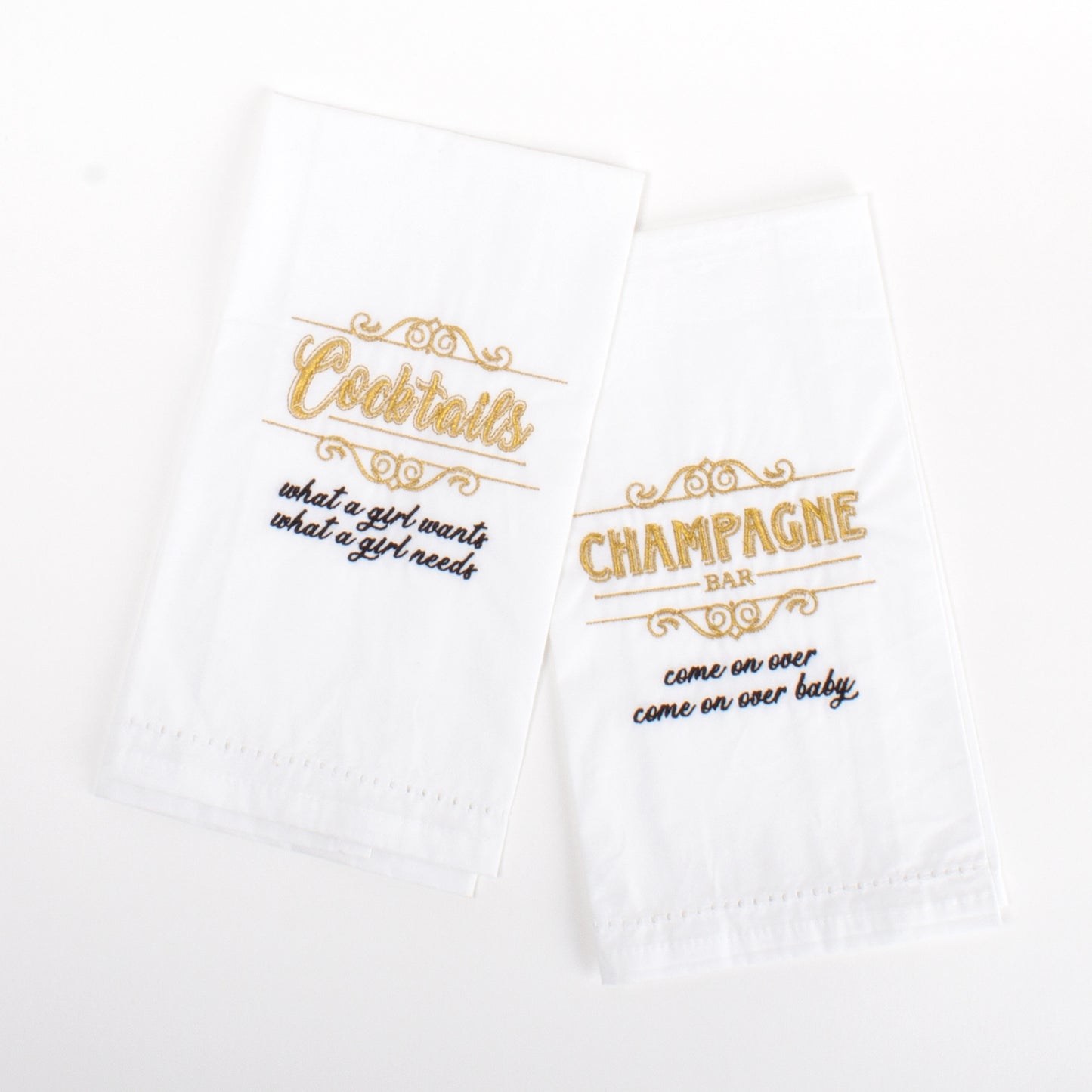 Embroidered Bar Towel Sets