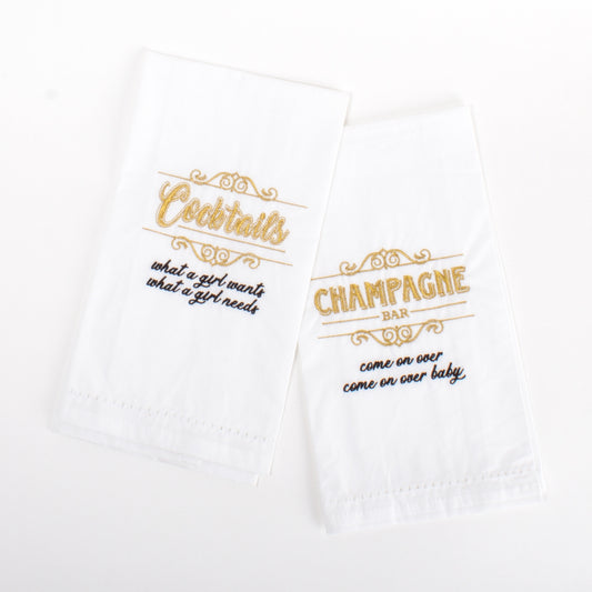 Embroidered Bar Towel Sets