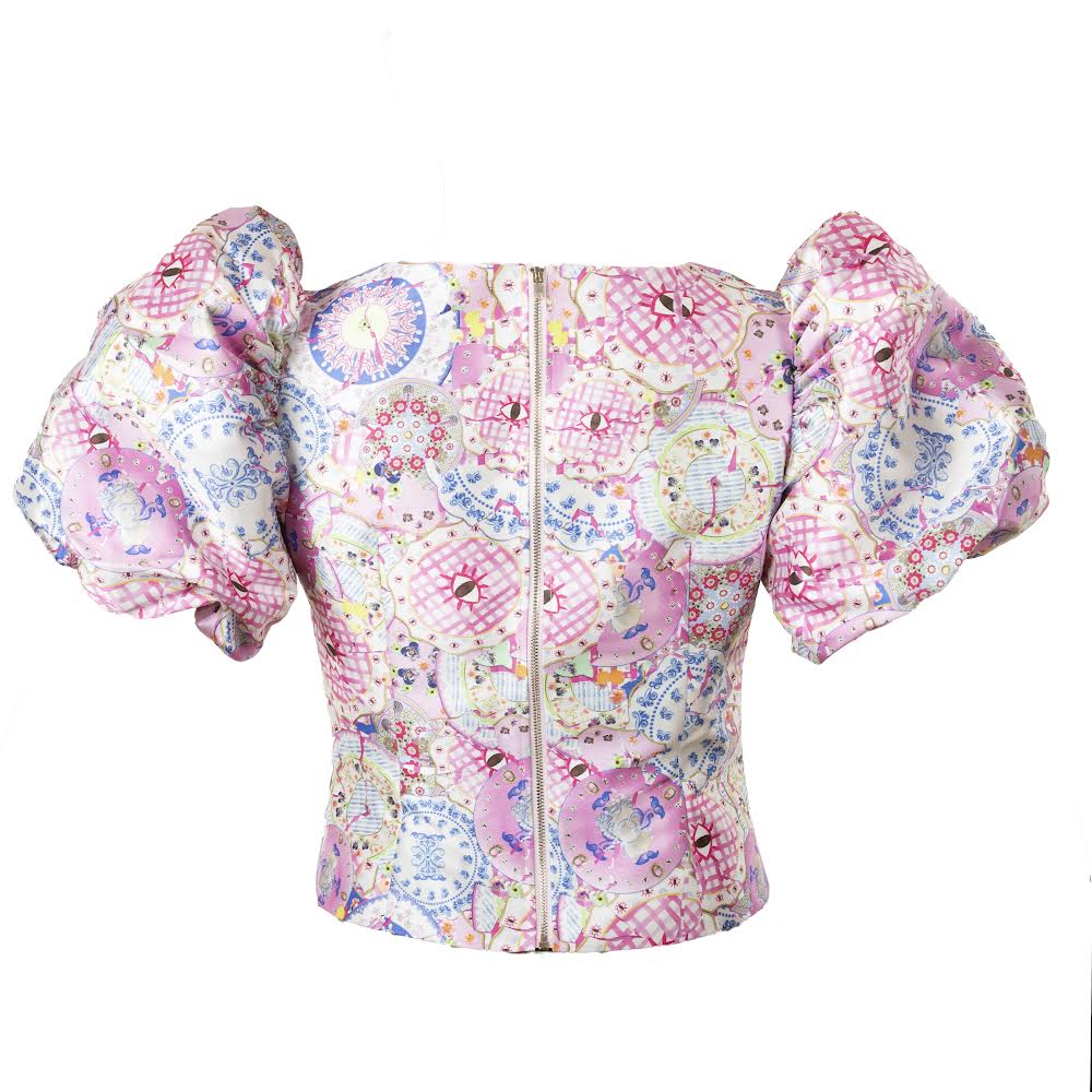 NEUBYRNE CONSTANCE PUFF SLEEVE BLOUSE