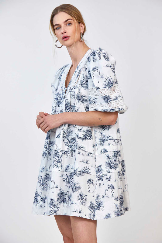 Hunter Bell Jenkins Dress - Flamingo