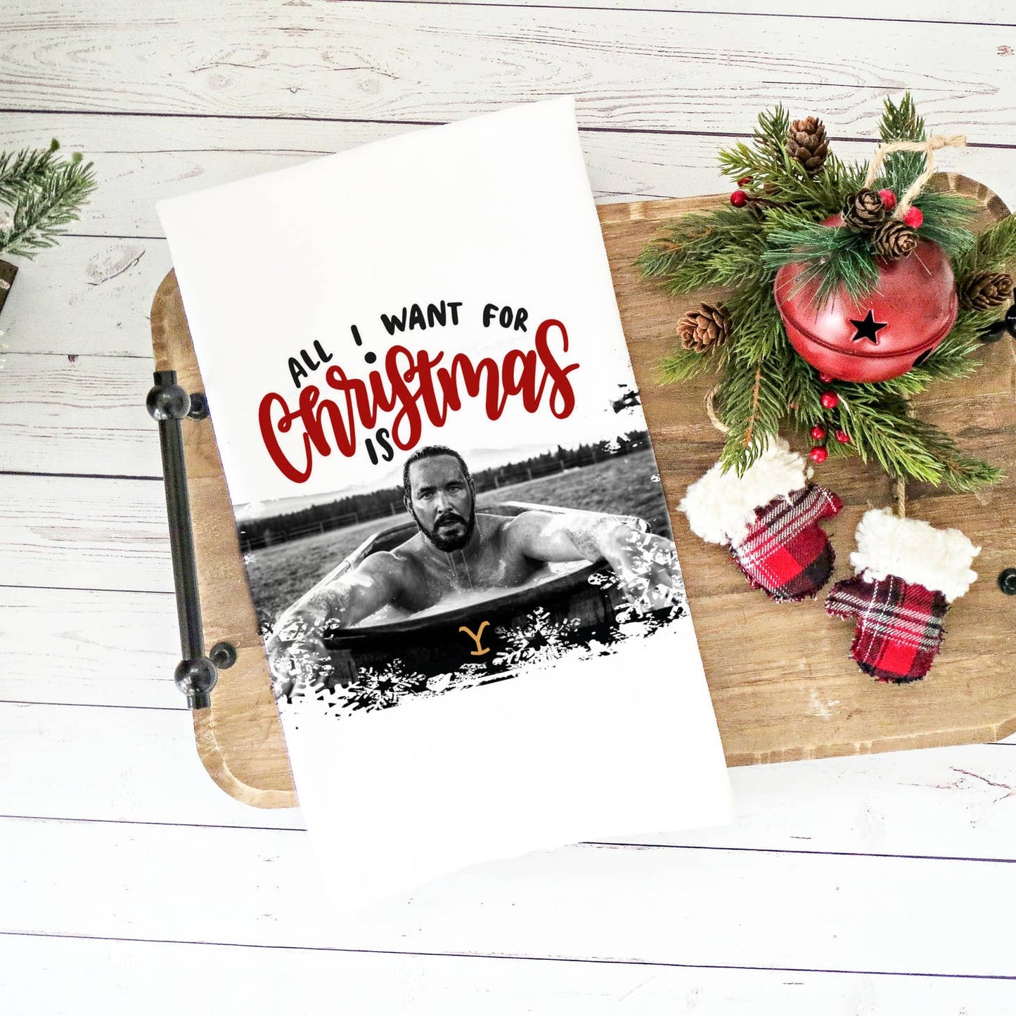 Yellowstone All I want for Christmas is RIP in Bath Towel