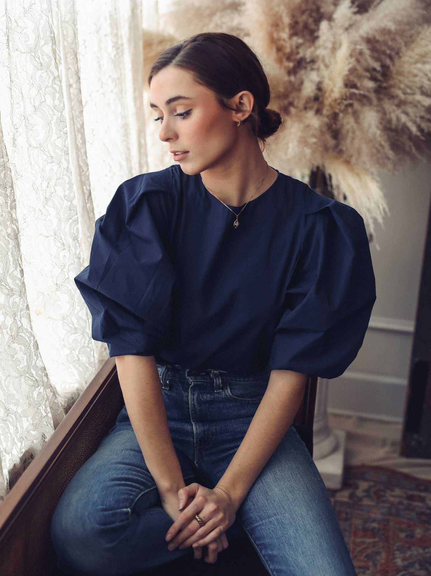 LILA TOP IN MIDNIGHT