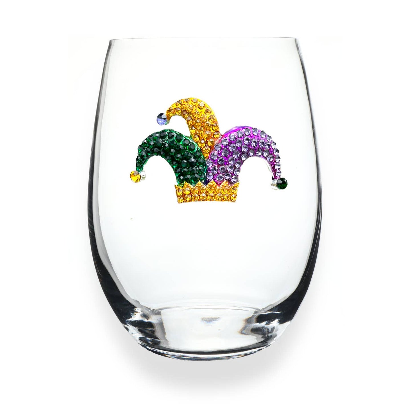 Mardi Gras Jester Hat Stemless