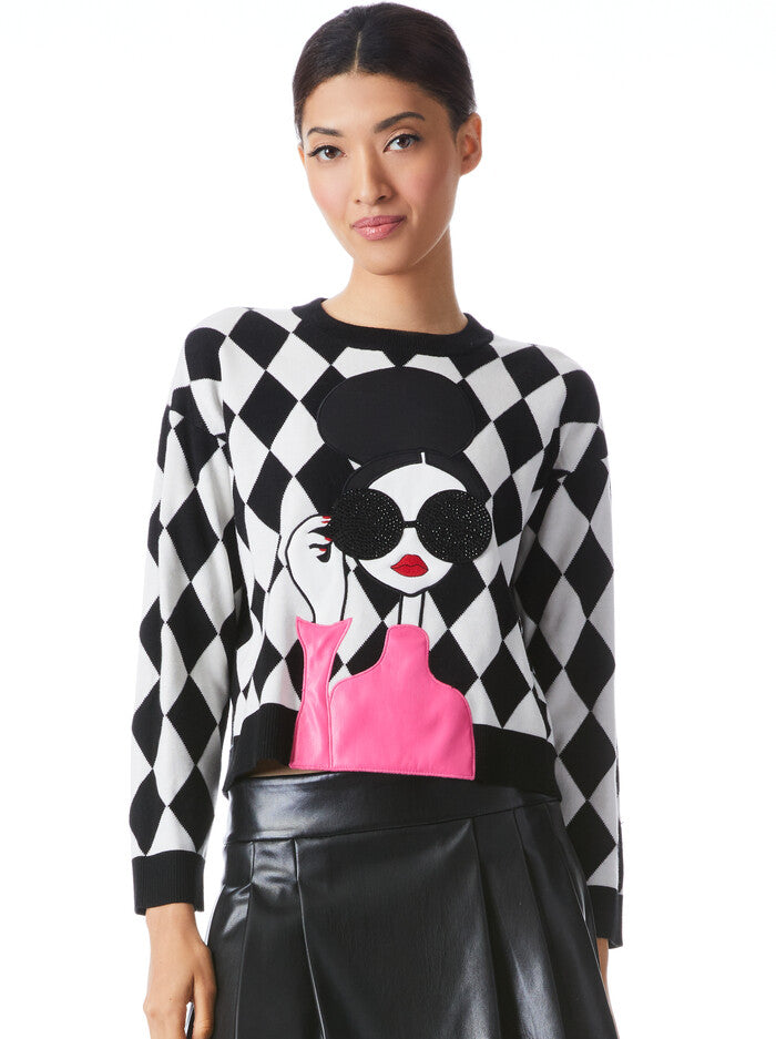 Alice & Olivia Gleeson Stace Pullover
