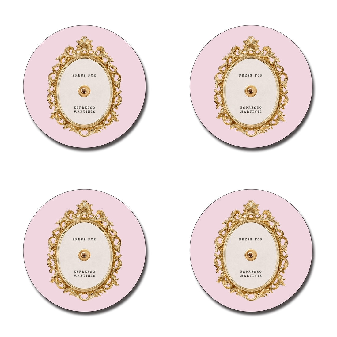 Press for Espresso Martini Coasters - Set of 4