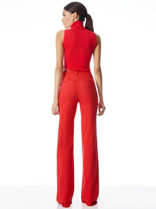 ALICE + OLIVIA DARCEY TURTLENECK TANK