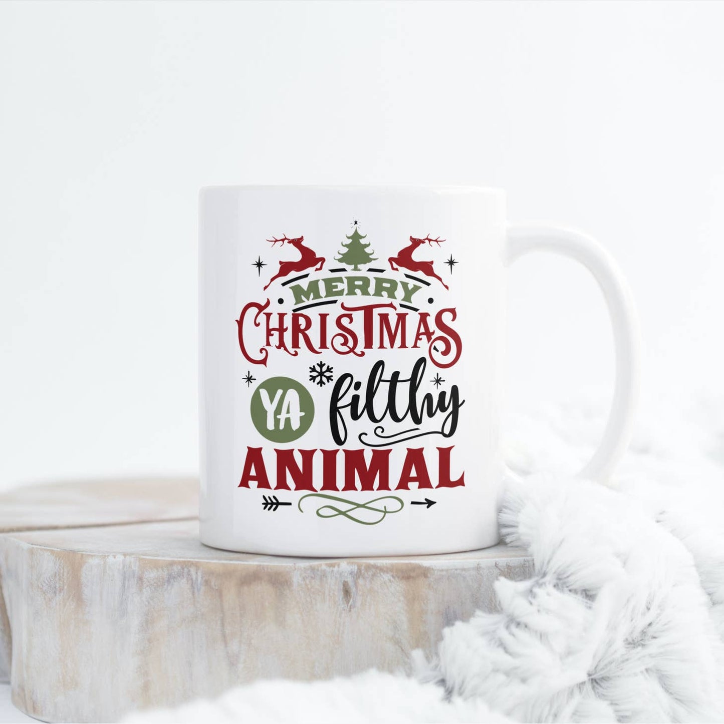 Merry Christmas Ya Filthy Animal Mug