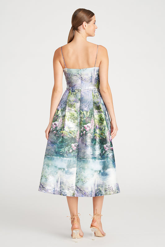 Monique Lhuillier Courtside Garden Midi Dress