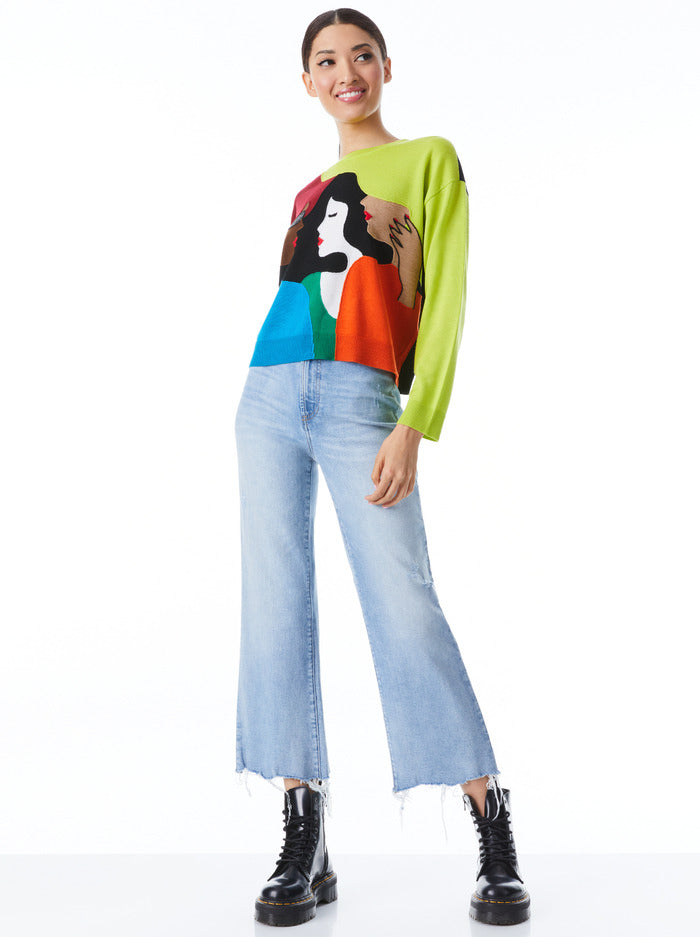 Alice & Olivia Gleeson Girl Gang Pullover