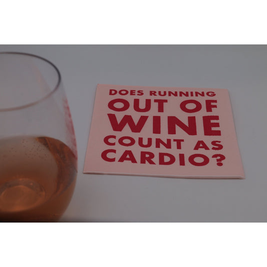 3 ply Cocktail Napkins 20ct | Count as Cardio