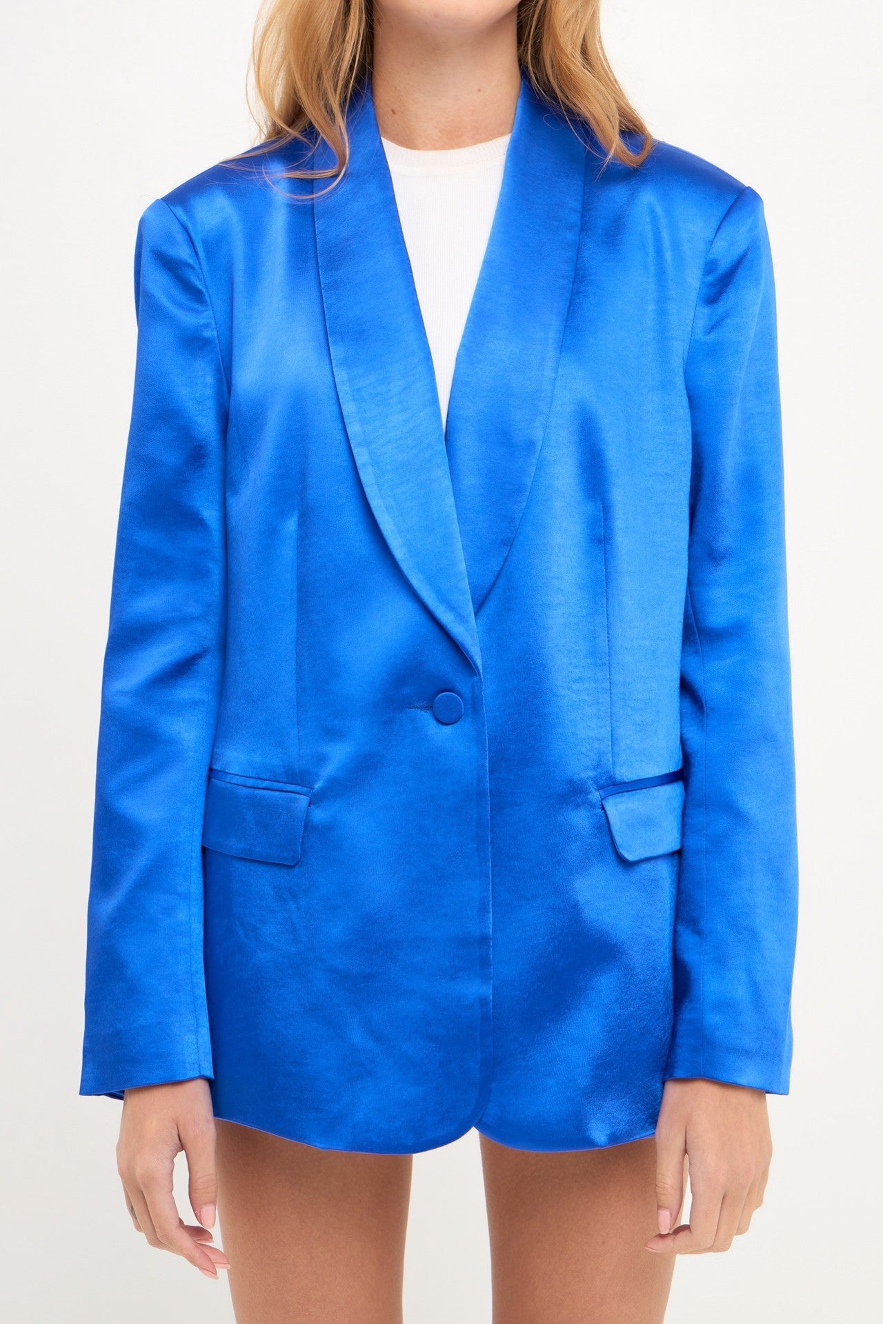 The Abbey Satin Blazer