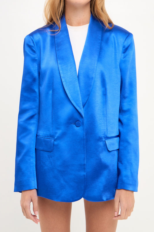 The Abbey Satin Blazer