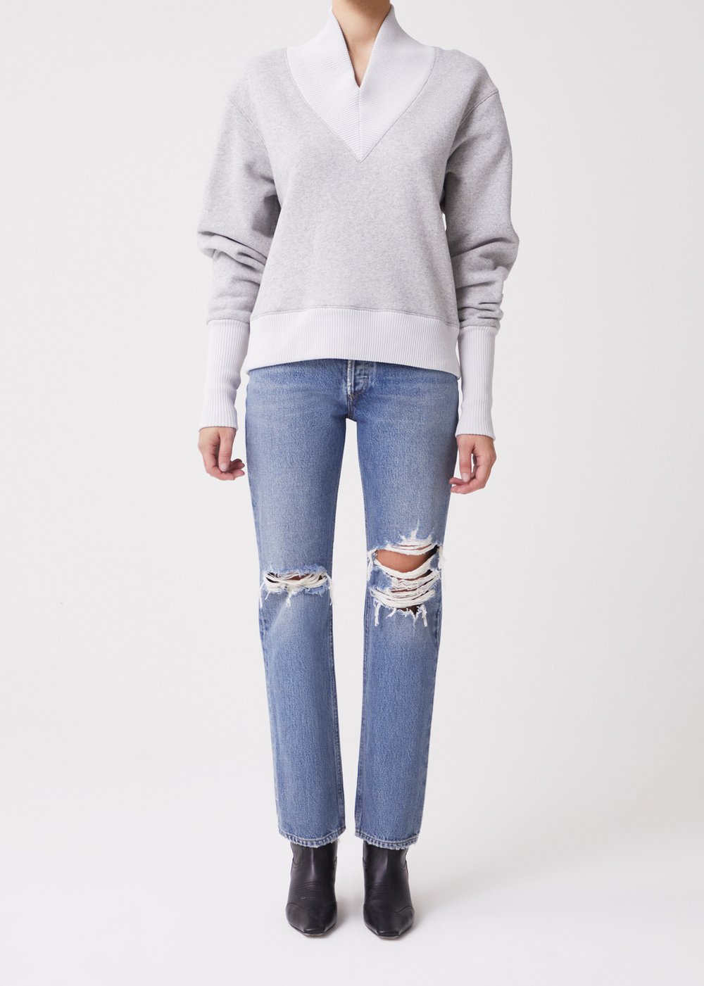 Agolde Klara Sweatshirt in Grey