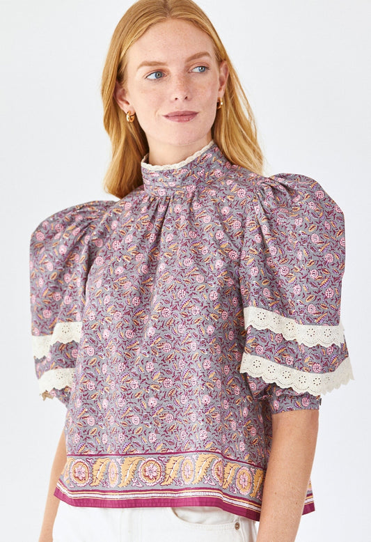 Hunter Bell Molly Top - Midnight Floral