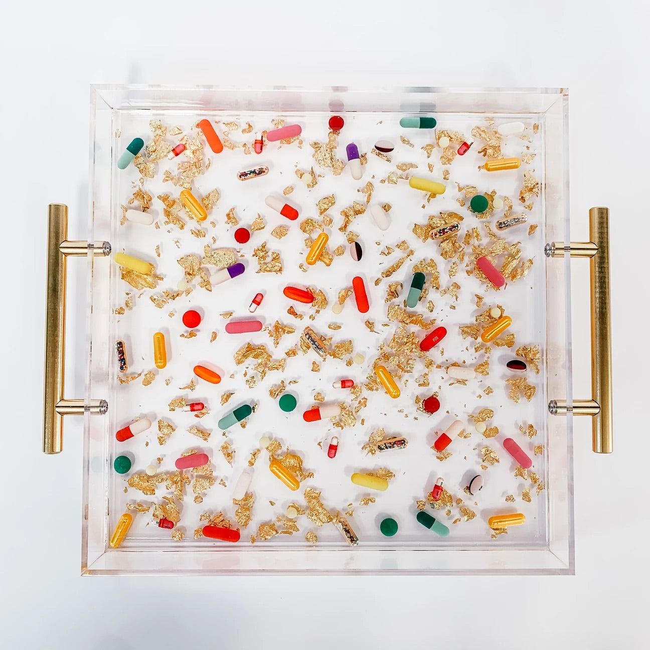 Large Gold Pill Tray