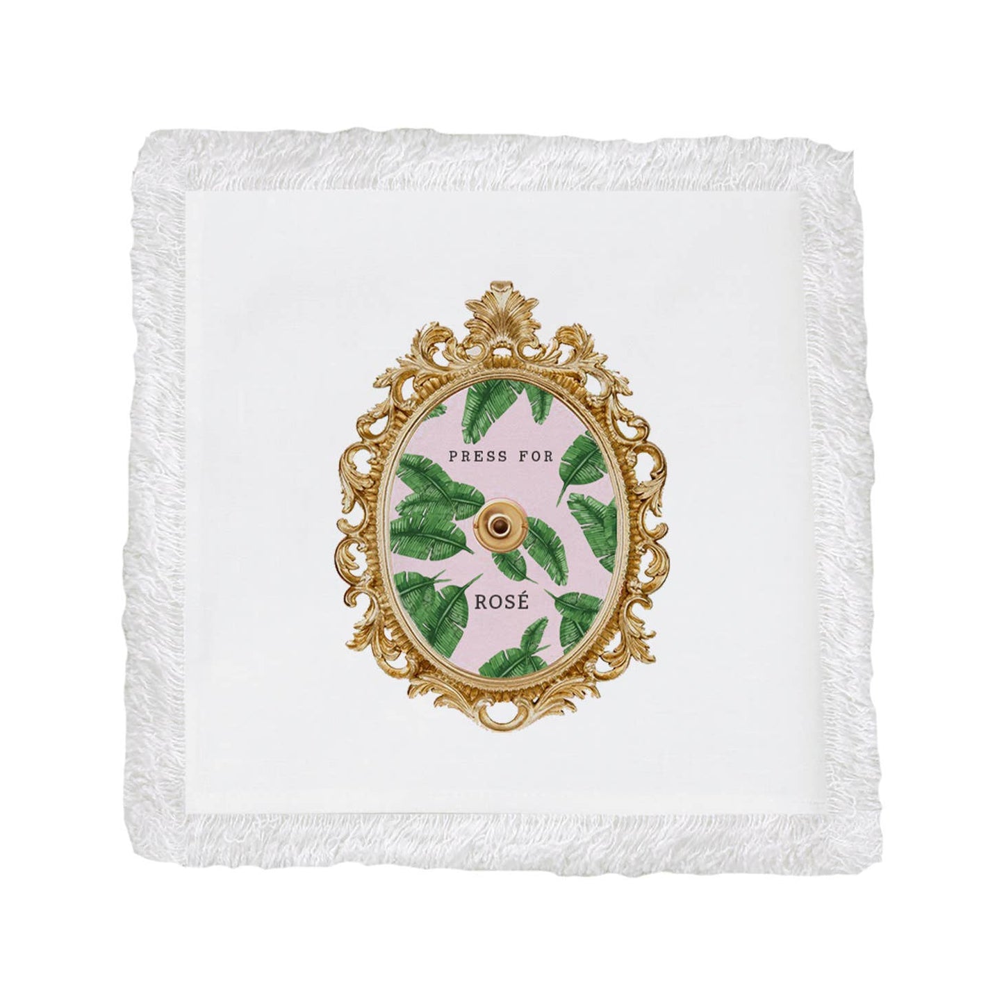 Fringe Cocktail Napkins (Set of 4) - Press for Rosé