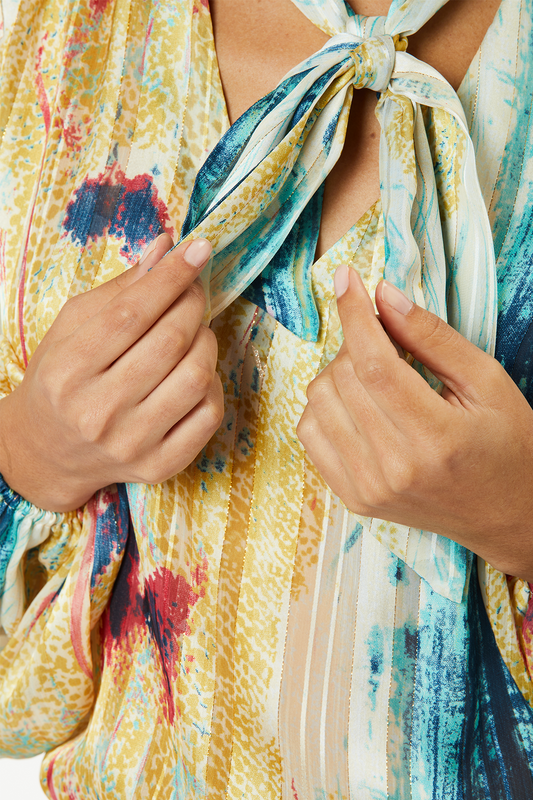 Zefir Shimmery Green Blouse