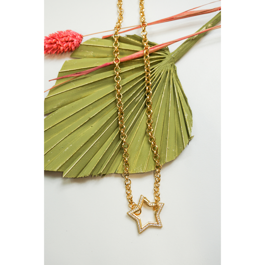 Star Spring Clasp Necklace