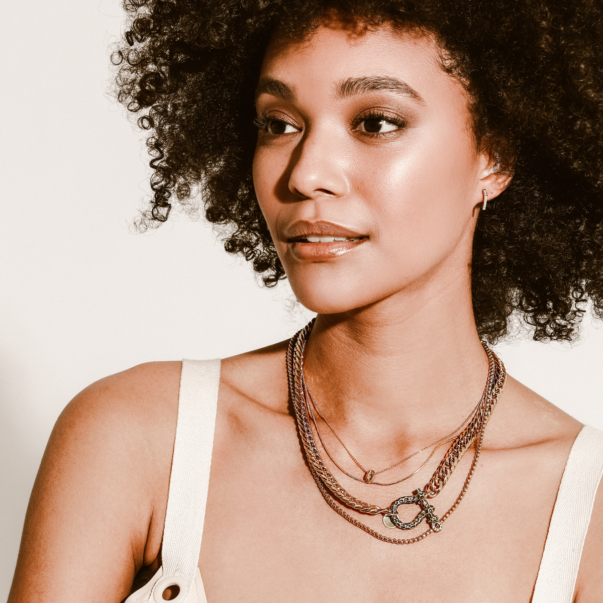 LE GIRAFFE HERRADURA LAYERED NECKLACE