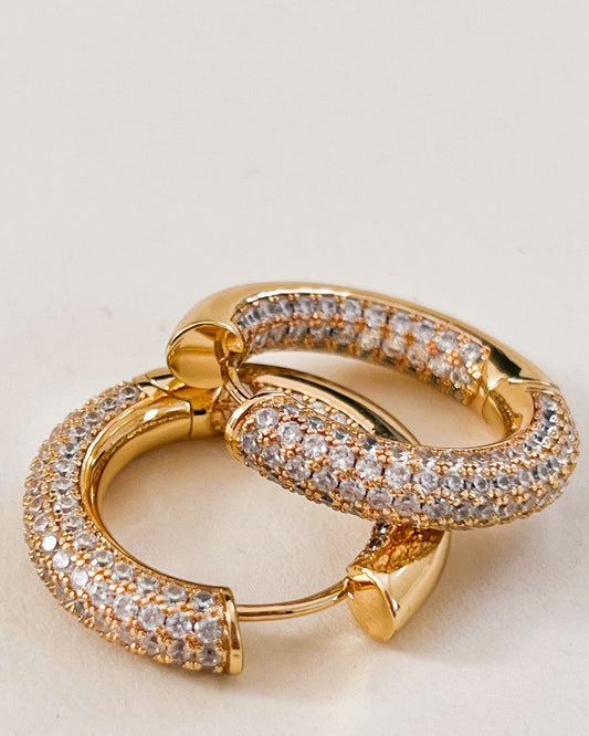 LUVAJ THE REVERSIBLE AMALFI HOOPS- GOLD
