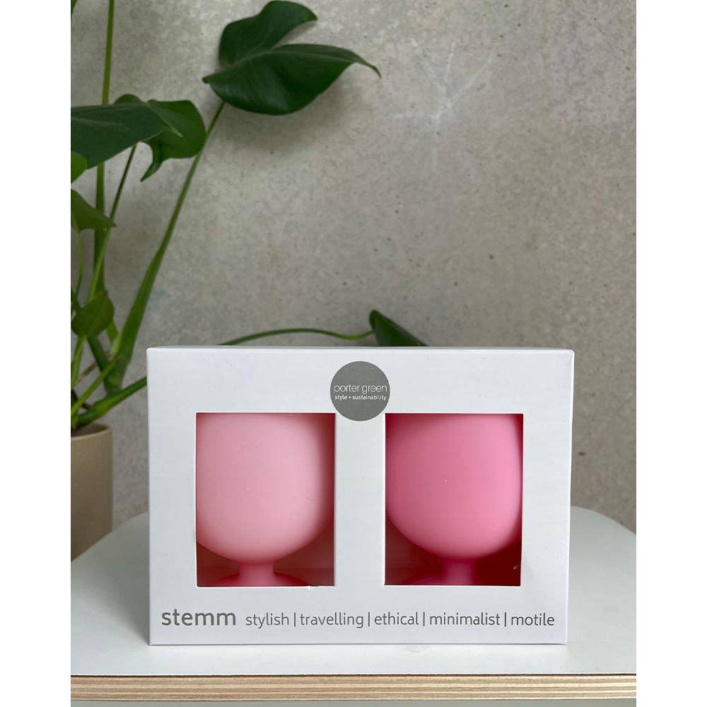 Stemm | Unbreakable Wine Glasses | Flamingo + Lotus