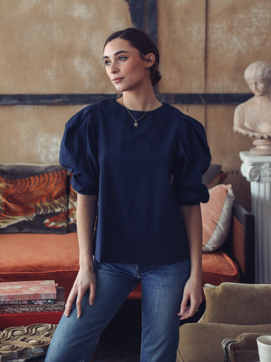 LILA TOP IN MIDNIGHT