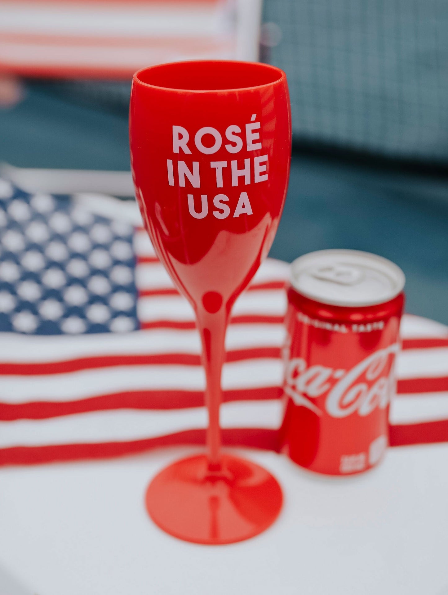Rose In The USA On The Go Champagne Glass