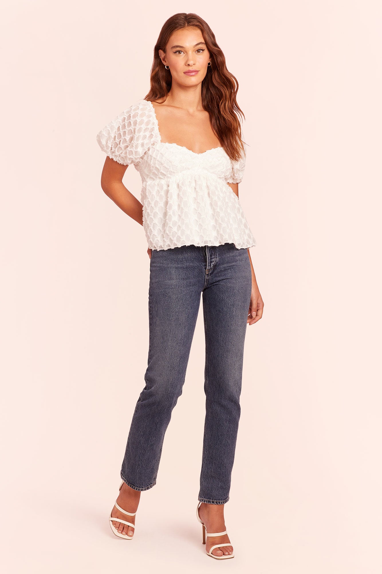Amanda Uprichard Tomasina Top in Cirrus