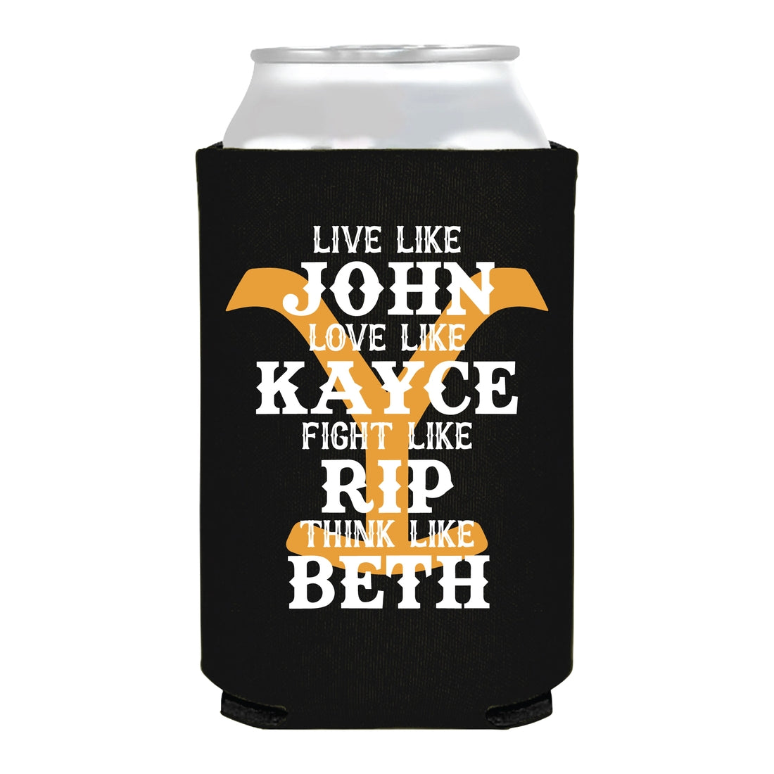 John Kayce Rip Beth Yellowstone Brand Full Color Can Cooler