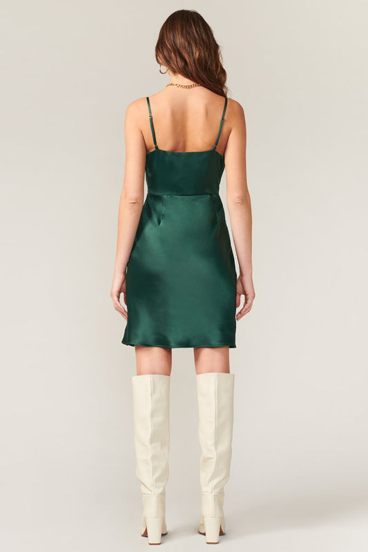 ARLA COWL NECK SLIP MINI DRESS