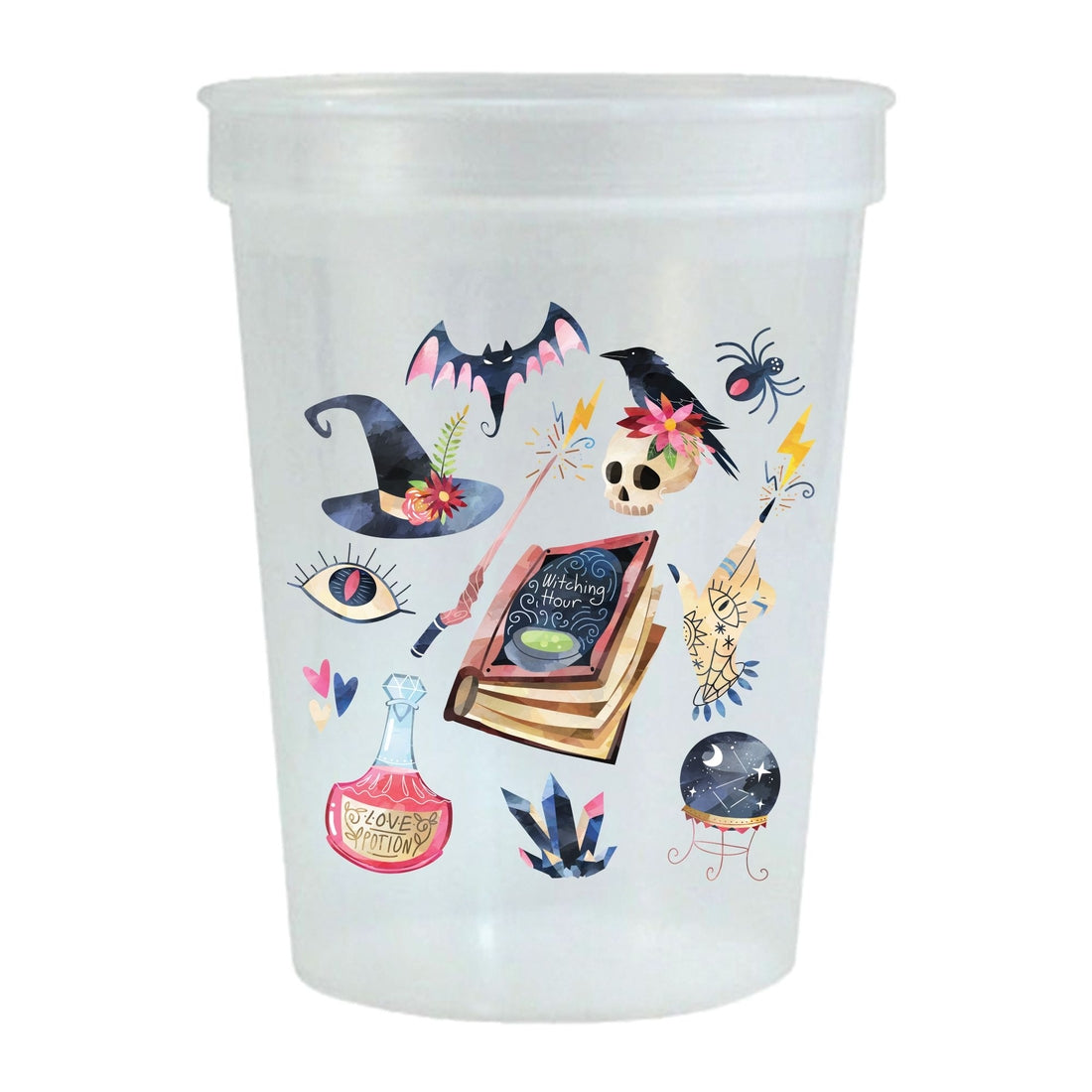 Witching Hour Halloween Reusable Stadium Cups - Set of 6