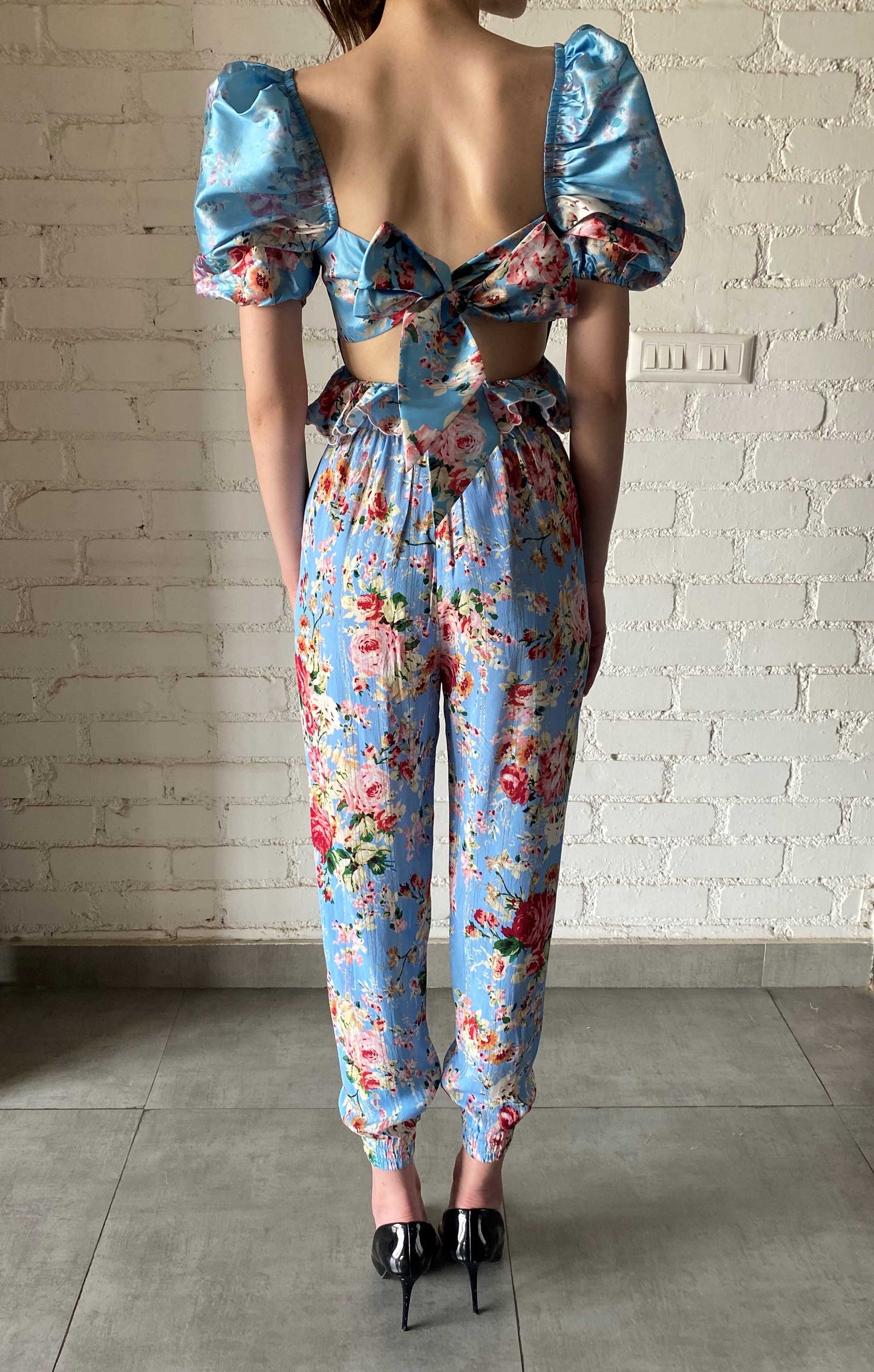 Hemant & Nandita Sky Blue Tula Top