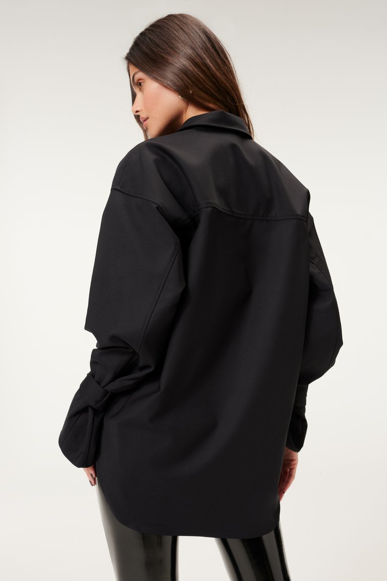 Good American Tabbed Poplin Shirt