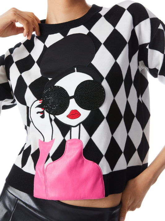 Alice & Olivia Gleeson Stace Pullover