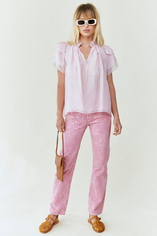 HUNTER BELL MILLIE TOP - DUSTY PINK