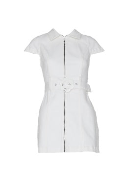 ALICE + OLIVIA SLEEVE DENIM DRESS