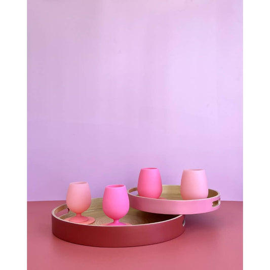 Stemm | Unbreakable Wine Glasses | Flamingo + Lotus