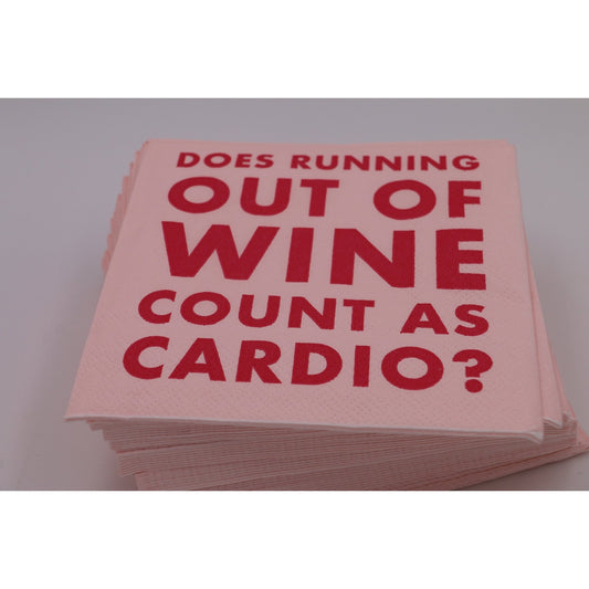 3 ply Cocktail Napkins 20ct | Count as Cardio