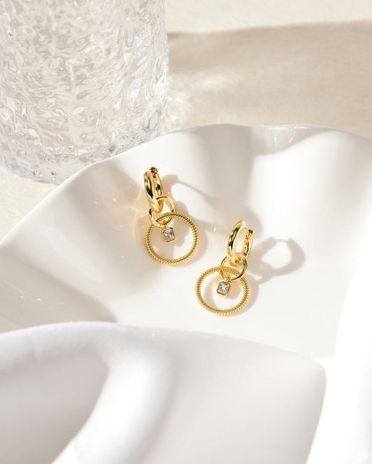 LUVAJ Camille Multi Hoops - Gold