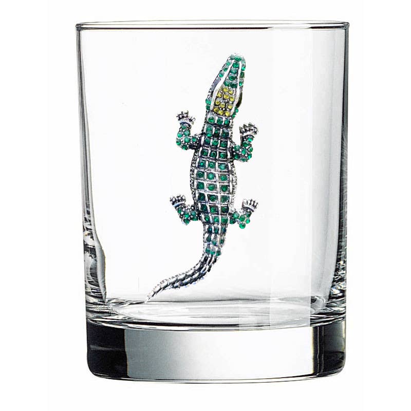 Alligator Jeweled Double Old Fashioned