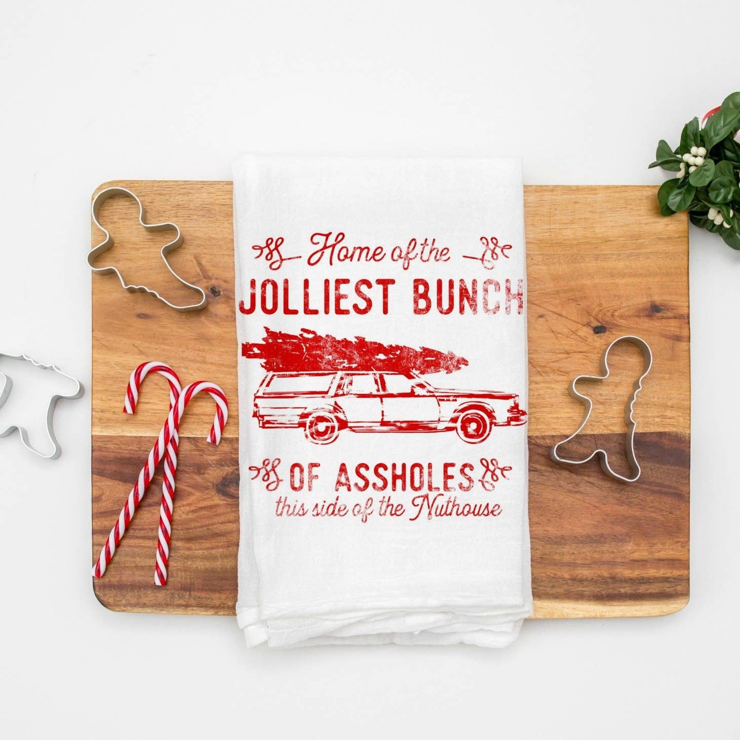 Jolliest Bunch of Assholes Kitchen Towel